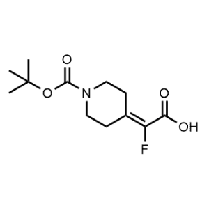 2-(1-(tert-Butoxycarbonyl)piperidin-4-ylidene)-2-fluoroacetic acid|CS-1373409