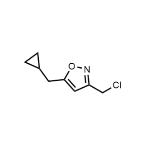 3-(Chloromethyl)-5-(cyclopropylmethyl)isoxazole|CS-1373448