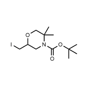 tert-Butyl 2-(iodomethyl)-5,5-dimethylmorpholine-4-carboxylate|CS-1373576