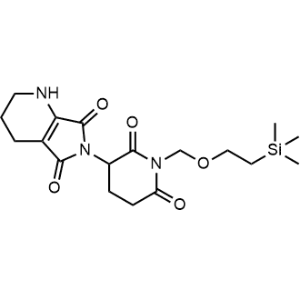 6-(2,6-Dioxo-1-((2-(trimethylsilyl)ethoxy)methyl)piperidin-3-yl)-1,2,3,4-tetrahydro-5H-pyrrolo[3,4-b]pyridine-5,7(6H)-dione|CS-1373640