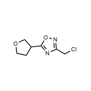 3-(Chloromethyl)-5-(tetrahydrofuran-3-yl)-1,2,4-oxadiazole|CS-1373673