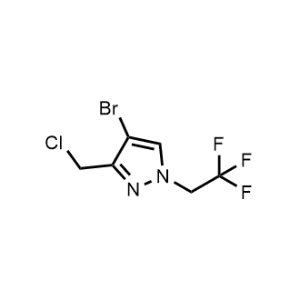 4-Bromo-3-(chloromethyl)-1-(2,2,2-trifluoroethyl)-1H-pyrazole|CS-1373708
