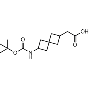 2-(6-((tert-Butoxycarbonyl)amino)spiro[3.3]heptan-2-yl)acetic acid|CS-1374280