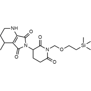 6-(2,6-Dioxo-1-((2-(trimethylsilyl)ethoxy)methyl)piperidin-3-yl)-4-methyl-1,2,3,4-tetrahydro-5H-pyrrolo[3,4-b]pyridine-5,7(6H)-dione|CS-1374343
