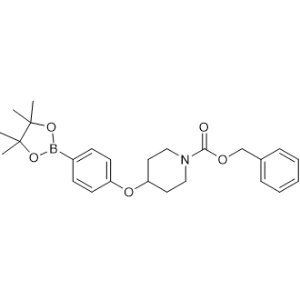 Benzyl 4-(4-(4,4,5,5-tetramethyl-1,3,2-dioxaborolan-2-yl)phenoxy)piperidine-1-carboxylate|CS-1374355