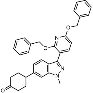 4-(3-(2,6-Bis(benzyloxy)pyridin-3-yl)-1-methyl-1H-indazol-6-yl)cyclohexan-1-one|CS-1374356