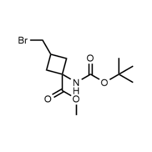 Methyl 3-(bromomethyl)-1-((tert-butoxycarbonyl)amino)cyclobutane-1-carboxylate|CS-1374457