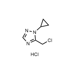 5-(Chloromethyl)-1-cyclopropyl-1H-1,2,4-triazole hydrochloride|CS-1374478