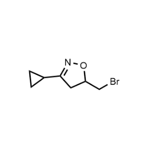 5-(Bromomethyl)-3-cyclopropyl-4,5-dihydroisoxazole|CS-1374538