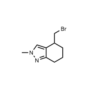4-(Bromomethyl)-2-methyl-4,5,6,7-tetrahydro-2H-indazole|CS-1374559
