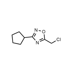 5-(Chloromethyl)-3-cyclopentyl-1,2,4-oxadiazole|CS-1374580