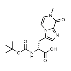 (R)-2-((tert-Butoxycarbonyl)amino)-3-(7-methyl-8-oxo-7,8-dihydroimidazo[1,2-a]pyrazin-3-yl)propanoic acid|CS-1374819