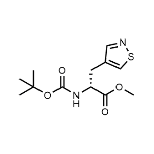 Methyl (R)-2-((tert-butoxycarbonyl)amino)-3-(isothiazol-4-yl)propanoate|CS-1374821
