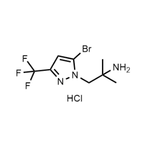 1-(5-Bromo-3-(trifluoromethyl)-1H-pyrazol-1-yl)-2-methylpropan-2-amine hydrochloride|CS-1374846