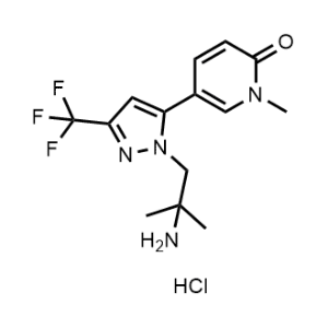 5-(1-(2-Amino-2-methylpropyl)-3-(trifluoromethyl)-1H-pyrazol-5-yl)-1-methylpyridin-2(1H)-one hydrochloride|CS-1374849
