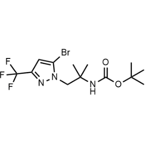 tert-Butyl (1-(5-bromo-3-(trifluoromethyl)-1H-pyrazol-1-yl)-2-methylpropan-2-yl)carbamate|CS-1374879