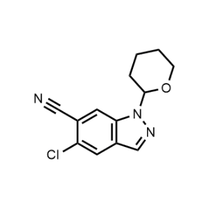 5-Chloro-1-(tetrahydro-2H-pyran-2-yl)-1H-indazole-6-carbonitrile|CS-1374911