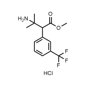 Methyl 3-amino-3-methyl-2-(3-(trifluoromethyl)phenyl)butanoate hydrochloride|CS-1374922