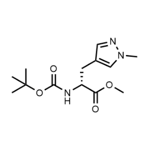 Methyl (R)-2-((tert-butoxycarbonyl)amino)-3-(1-methyl-1H-pyrazol-4-yl)propanoate|CS-1374926