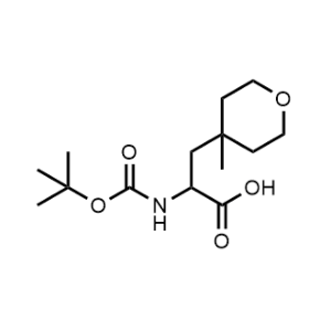 2-((tert-Butoxycarbonyl)amino)-3-(4-methyltetrahydro-2H-pyran-4-yl)propanoic acid|CS-1374938