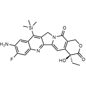 (S)-9-Amino-4-ethyl-8-fluoro-4-hydroxy-11-(trimethylsilyl)-1,12-dihydro-14H-pyrano[3',4':6,7]indolizino[1,2-b]quinoline-3,14(4H)-dione|CS-1375055