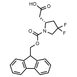 (R)-2-(1-(((9H-Fluoren-9-yl)methoxy)carbonyl)-4,4-difluoropyrrolidin-2-yl)acetic acid|CS-1375084