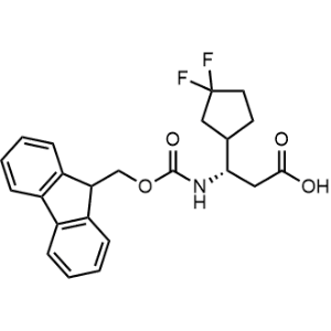 (3S)-3-((((9H-Fluoren-9-yl)methoxy)carbonyl)amino)-3-(3,3-difluorocyclopentyl)propanoic acid|CS-1375085