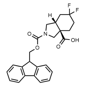 rel-(3aR,7aR)-2-(((9H-Fluoren-9-yl)methoxy)carbonyl)-6,6-difluorooctahydro-3aH-isoindole-3a-carboxylic acid|CS-1375086