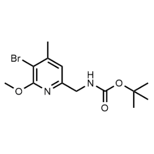 tert-Butyl ((5-bromo-6-methoxy-4-methylpyridin-2-yl)methyl)carbamate|CS-1375110