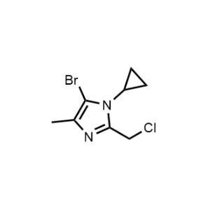5-Bromo-2-(chloromethyl)-1-cyclopropyl-4-methyl-1H-imidazole|CS-1375120