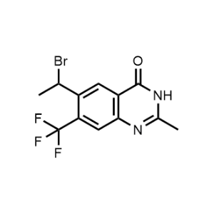 6-(1-Bromoethyl)-2-methyl-7-(trifluoromethyl)quinazolin-4(3H)-one|CS-1375183