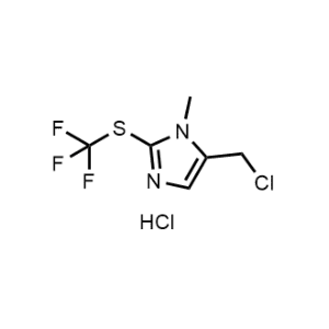 5-(Chloromethyl)-1-methyl-2-((trifluoromethyl)thio)-1H-imidazole hydrochloride|CS-1375184