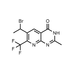 6-(1-Bromoethyl)-2-methyl-7-(trifluoromethyl)pyrido[2,3-d]pyrimidin-4(3H)-one|CS-1375187