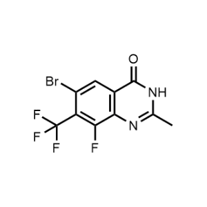 6-Bromo-8-fluoro-2-methyl-7-(trifluoromethyl)quinazolin-4(3H)-one|CS-1375194