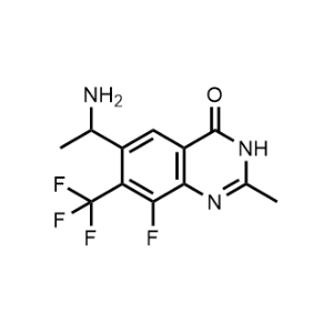6-(1-Aminoethyl)-8-fluoro-2-methyl-7-(trifluoromethyl)quinazolin-4(3H)-one|CS-1375196