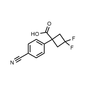 1-(4-Cyanophenyl)-3,3-difluorocyclobutane-1-carboxylic acid|CS-1375238