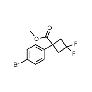 Methyl 1-(4-bromophenyl)-3,3-difluorocyclobutane-1-carboxylate|CS-1375239