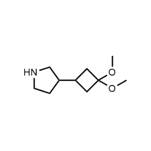 3-(3,3-Dimethoxycyclobutyl)pyrrolidine|CS-1375416