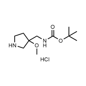 tert-Butyl ((3-methoxypyrrolidin-3-yl)methyl)carbamate hydrochloride|CS-1375424