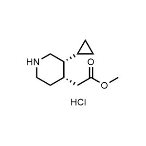 Methyl 2-((3R,4S)-3-cyclopropylpiperidin-4-yl)acetate hydrochloride|CS-1375548