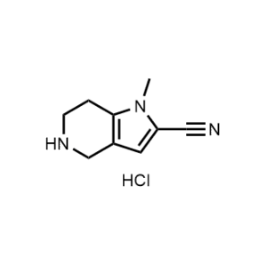 1-Methyl-4,5,6,7-tetrahydro-1H-pyrrolo[3,2-c]pyridine-2-carbonitrile hydrochloride|CS-1375564