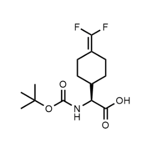 (S)-2-((tert-Butoxycarbonyl)amino)-2-(4-(difluoromethylene)cyclohexyl)acetic acid|CS-1376231