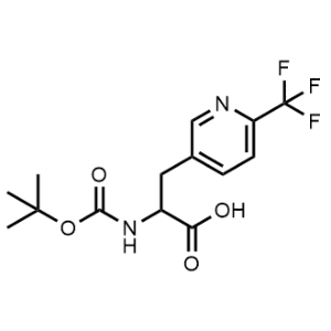 2-((tert-Butoxycarbonyl)amino)-3-(6-(trifluoromethyl)pyridin-3-yl)propanoic acid|CS-1376384