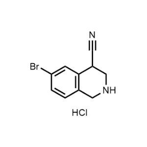 6-Bromo-1,2,3,4-tetrahydroisoquinoline-4-carbonitrile hydrochloride|CS-1376433