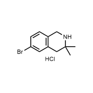 6-Bromo-3,3-dimethyl-1,2,3,4-tetrahydroisoquinoline hydrochloride|CS-1376637