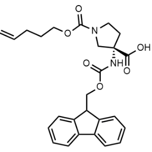 (S)-3-((((9H-Fluoren-9-yl)methoxy)carbonyl)amino)-1-((pent-4-en-1-yloxy)carbonyl)pyrrolidine-3-carboxylic acid|CS-1376646