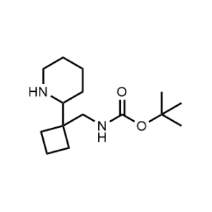 tert-Butyl ((1-(piperidin-2-yl)cyclobutyl)methyl)carbamate|CS-1376814