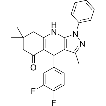 4-(3,4-Difluorophenyl)-3,7,7-trimethyl-1-phenyl-1,4,6,7,8,9-hexahydro-5H-pyrazolo[3,4-b]quinolin-5-one|CS-1376878
