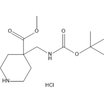 Methyl 4-(((tert-butoxycarbonyl)amino)methyl)piperidine-4-carboxylate hydrochloride|CS-1377179