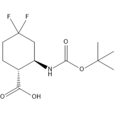 rel-(1R,2R)-2-((tert-Butoxycarbonyl)amino)-4,4-difluorocyclohexane-1-carboxylic acid|CS-1377323
